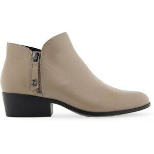 NWOT Aerosoles Collaroy Heel Ankle Boot Taupe Beige Nude Leather Supportive 7.5